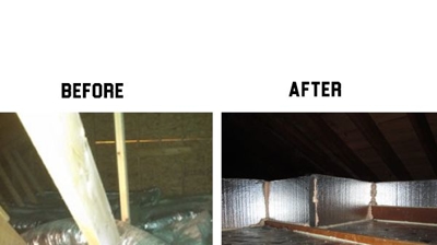Blown in Attic Insulation in Elkview, WV Complete with Storage Too! Photo