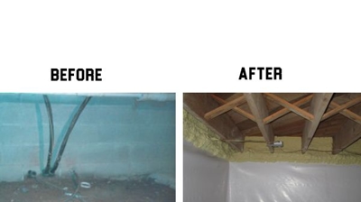 Elkview, WV Crawl Space Insulation Reduces Mold and Moisture Photo